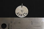 Load image into Gallery viewer, Large personalized name/date pendant - 18mm
