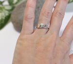 Load image into Gallery viewer, Personalized anniversary ring, couple&#39;s ring, initial ring - sterling silver
