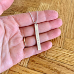Load image into Gallery viewer, Long bar pendant - rectangle 40x5mm
