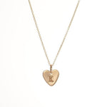 Load image into Gallery viewer, Small heart initial necklace
