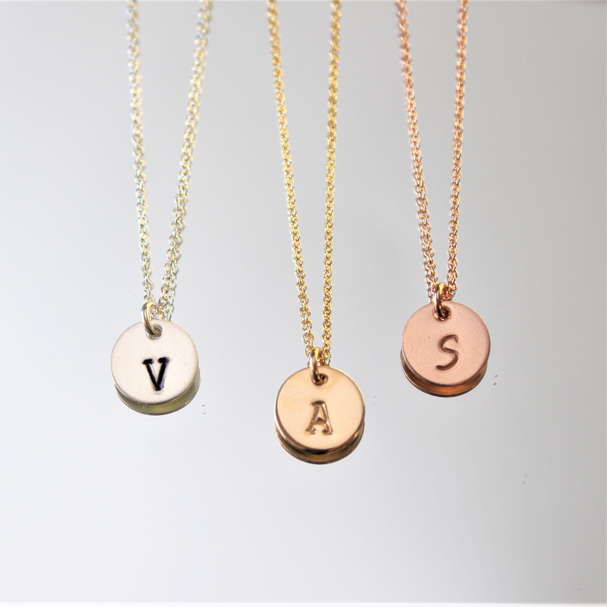 S Letter Necklace/ S Initial Chain Necklace/ Personalized 