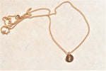 Load image into Gallery viewer, Tiny Initial Necklace in 14k Yellow Gold
