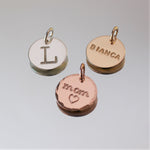 Load image into Gallery viewer, Large initial charm/small name charm - 1/2&quot; (12.7mm)
