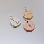 Load image into Gallery viewer, Large initial charm/small name charm - 1/2&quot; (12.7mm)

