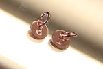 Load image into Gallery viewer, Tiny round initial charm - 1/4&quot; (6.4mm)
