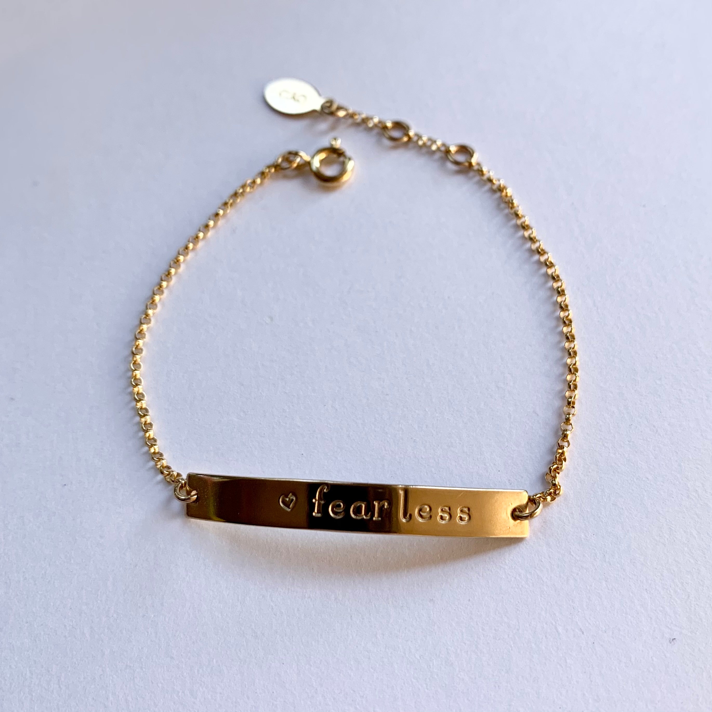 Long bar personalized bracelet