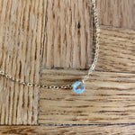 Load image into Gallery viewer, Aquamarine gemstone necklace - march birthstone
