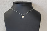 Load image into Gallery viewer, Personalized hand stamped small initial necklace
