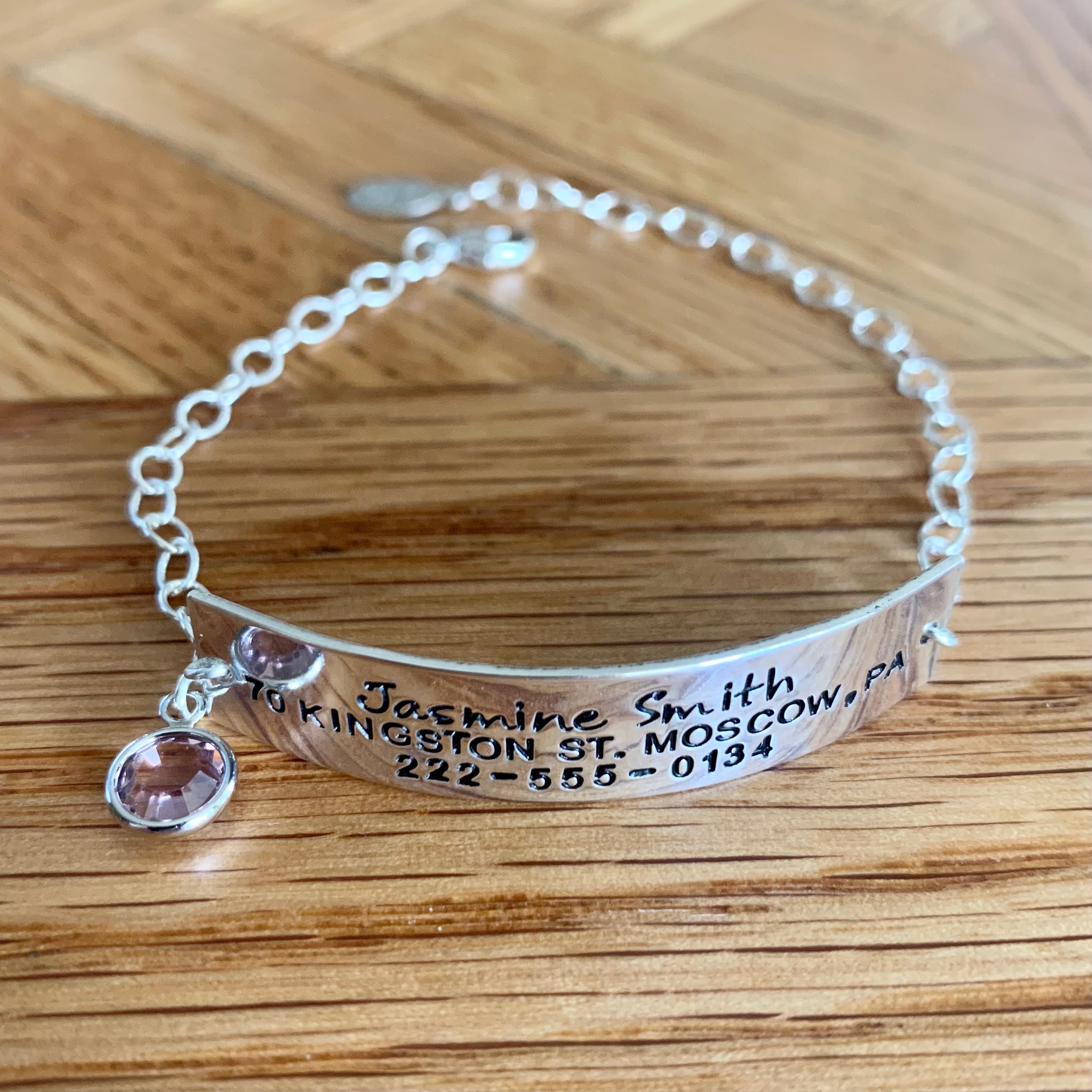 Alzheimer s aid bracelet Allergy information name address
