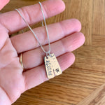 Load image into Gallery viewer, Tiny bar necklace in sterling silver - 1, 2, or 3 bars
