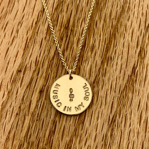 Hand stamped 2025 name necklace