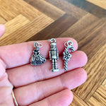 Load image into Gallery viewer, Nutcracker ballet Christmas charms - mouse, soldier, snowflake, pointe shoe, ballerina, candy cane, nutcracker, princess, globes, peppermint

