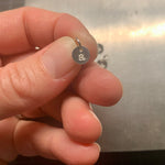 Load image into Gallery viewer, Tiny round initial charm - 1/4&quot; (6.4mm)
